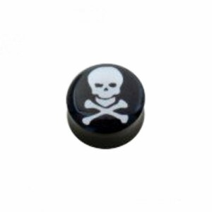 Acryl - Plug - konkav - Totenkopf #5