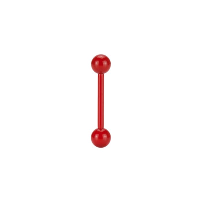 Stahl - Mini Barbell - Rot - Supernova Concept