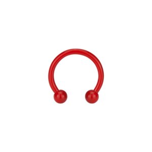 Steel - Mini CBR Circular Barbell (horseshoe) - red -...