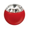 Stahl - Schraubkugel - Rot - Epoxy - Kristallklar (CC) - SWAROVSKI - Supernova Concept