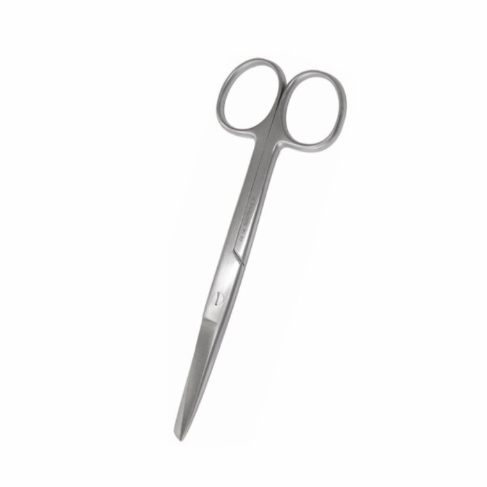 Schere - 14 cm - 1 Seite spitz/ 1 Seite abgestumpft