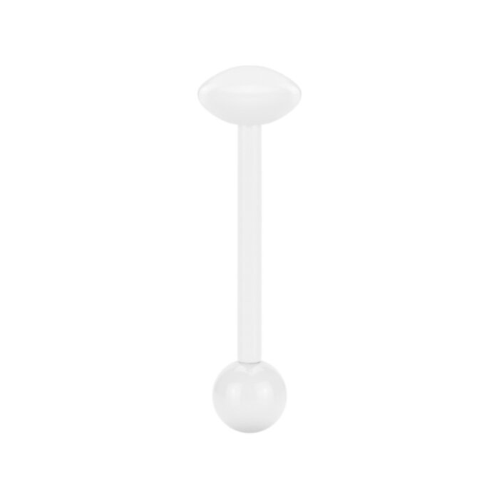 Steel - Barbell with disc - white - Supernova Concept