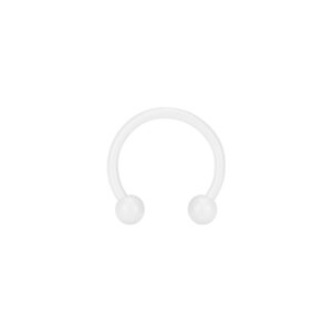 Steel - Mini CBR Circular Barbell (horseshoe) - white -...