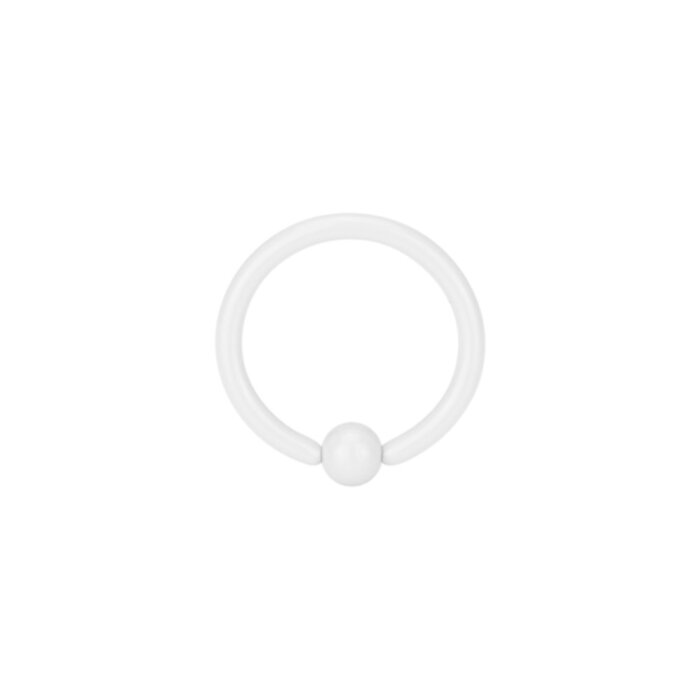 Steel - Mini BCR ball closure ring - white - Supernova...