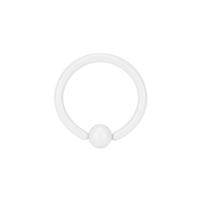 Stahl - BCR Klemmring - weiß - Supernova Concept - 1,6 mm