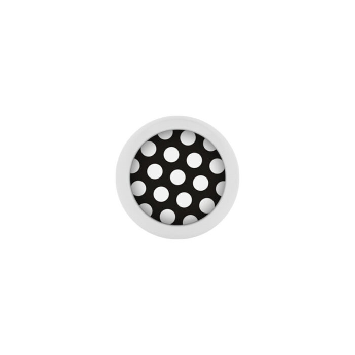 Stahl - Schraubkugel - Polka Dots - schwarz-wei&szlig; - Supernova Concept - Pure White