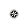 Stahl - Schraubkugel - Polka Dots - schwarz-wei&szlig; - Supernova Concept - Pure White