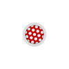 Stahl - Schraubkugel - Polka Dots - rot-weiß - Supernova Concept - Pure White