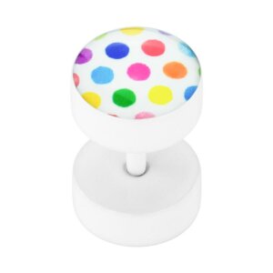 Steel - Fake Plug - Polka Dots - colourful - Supernova...