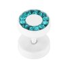 Stahl - Fake Plug - Kristall - Supernova Concept - Blue Zircon (BZ)