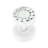 Stahl - Fake Plug - Kristall - SWAROVSKI - Supernova Concept - Kristallklar (CC)