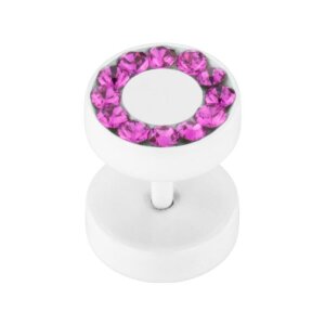 Stahl - Fake Plug - Kristall - SWAROVSKI - Supernova...