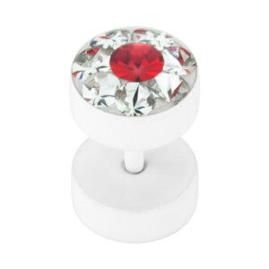 Stahl - Fake Plug - Epoxykristall - SWAROVSKI - Supernova...