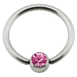 Titanium - Nipple Ring - Pink (PK)