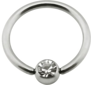Titan - Nipple Ring - Kristallklar (CC)