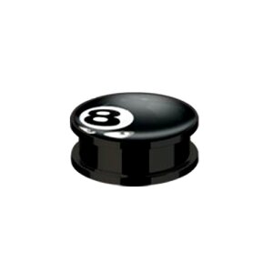 Acrylic - Plug - 8 Ball