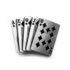 Gürtelschnalle - Royal Flush - 10 offen - Poker Buckle