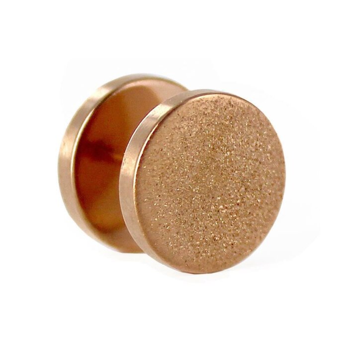 Rosegold Steel - Fake Plug - Diamantoptik
