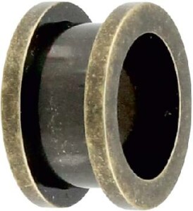 PVD Steel - Flesh Tunnel - copper - antique 8 mm