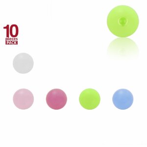 1,2 mm - 4 mm - WT- White / Weiss - Acryl - Schraubkugel...