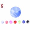 Acrylic - Screw ball - whirl Design #2 - 10pcs pack 1,6 mm - 5 mm - WT/B