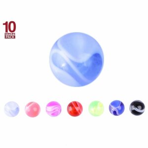 Acrylic - Screw ball - whirl Design #2 - 10pcs pack 1,6...