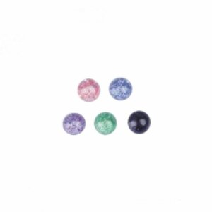 Acrylic - Screw ball - with glitter - 10pcs pack 1,6 mm -...