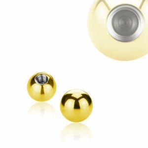 Gold Steel - Screw ball 1,6 mm - 6 mm