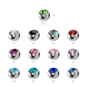 1,6 mm - 4 mm - SB - Sapphire - Acier - Boule à...