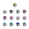 1,6 mm - 4 mm - SB - Sapphire - Acier - Boule à visser - Cristal