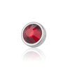 3 mm - PK - Rose - Acier - Pince boule - Cristal