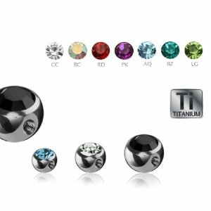 1,6 mm - 6 mm - AQ - Aqua Marine - Titan - Schraubkugel -...