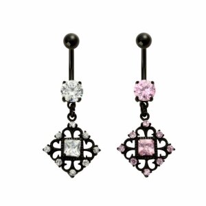 Black Steel - Banan - Kristall - Fyrkantig dekorerad - CC...