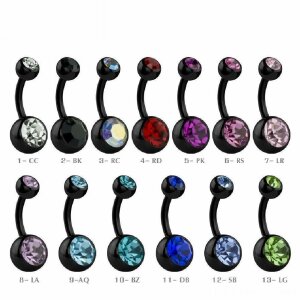 12 mm - RC - Rainbow Colour/ Regenbogen - Black Steel -...