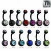 10 mm - CC - Crystal Clear/ Kristallklar - Black Titan - Banane - Doppelkristall