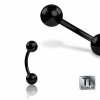 Black Titanium - banana 1,6 mm - 7 mm - 4 mm