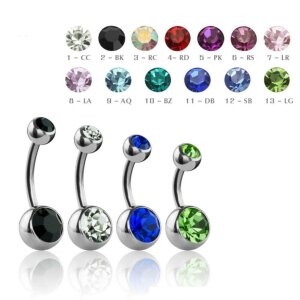 8 mm - CC - Crystal Clear/ Kristallklar - Stahl - Banane...