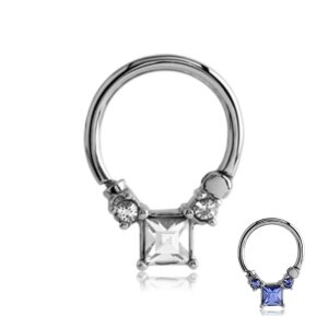 Steel - Septum Clicker - Cube Crystal