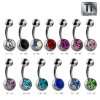 Ti-Gloss Titanium - banana - crystal 6 mm - LA-
