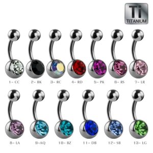 8 mm - AQ - Aquamarine - Ti-Gloss Titan - Banane - Kristall