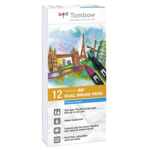 Haut Marker Grundfarben Set 12er - Basics - Tombow