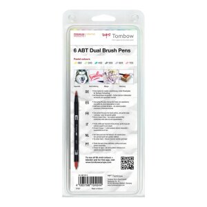 Pastel Colours 6er - Dual Brush Pen - Tombow