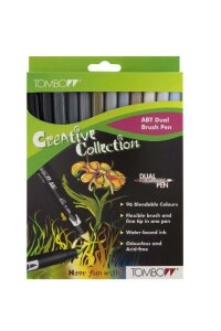 Skin Maker Grey colours 12er Set - Dual Brush Pen - Tombow