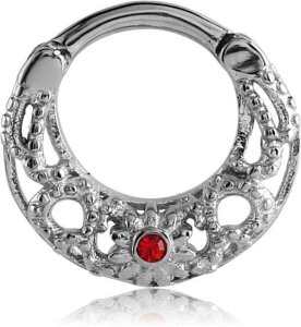 Stahl - Septum Clicker - Ornament Design AB- Aurora Borealis