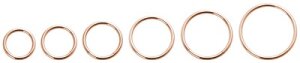 Rosegold Steel - Segmentring 1,2 - 6 mm