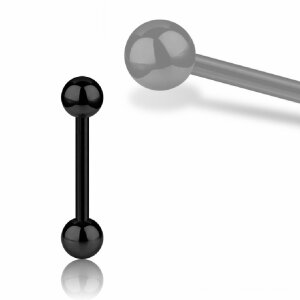 4 mm - 10 mm - 8 mm - Black Steel - Barbell