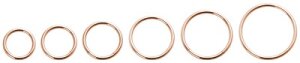 Rosegold Steel - Segment Ring  1,2 - 10mm