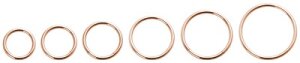 Rosegold Steel - Segmentring 1,2 - 11 mm