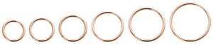 Rosegold Steel - Segmentring 1,2 - 12 mm