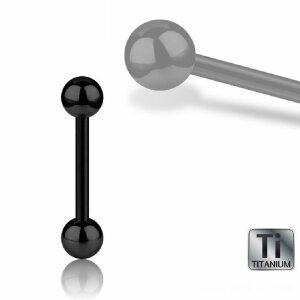 Black Titanium - Barbell 1,6 mm - 14 mm - 5 mm